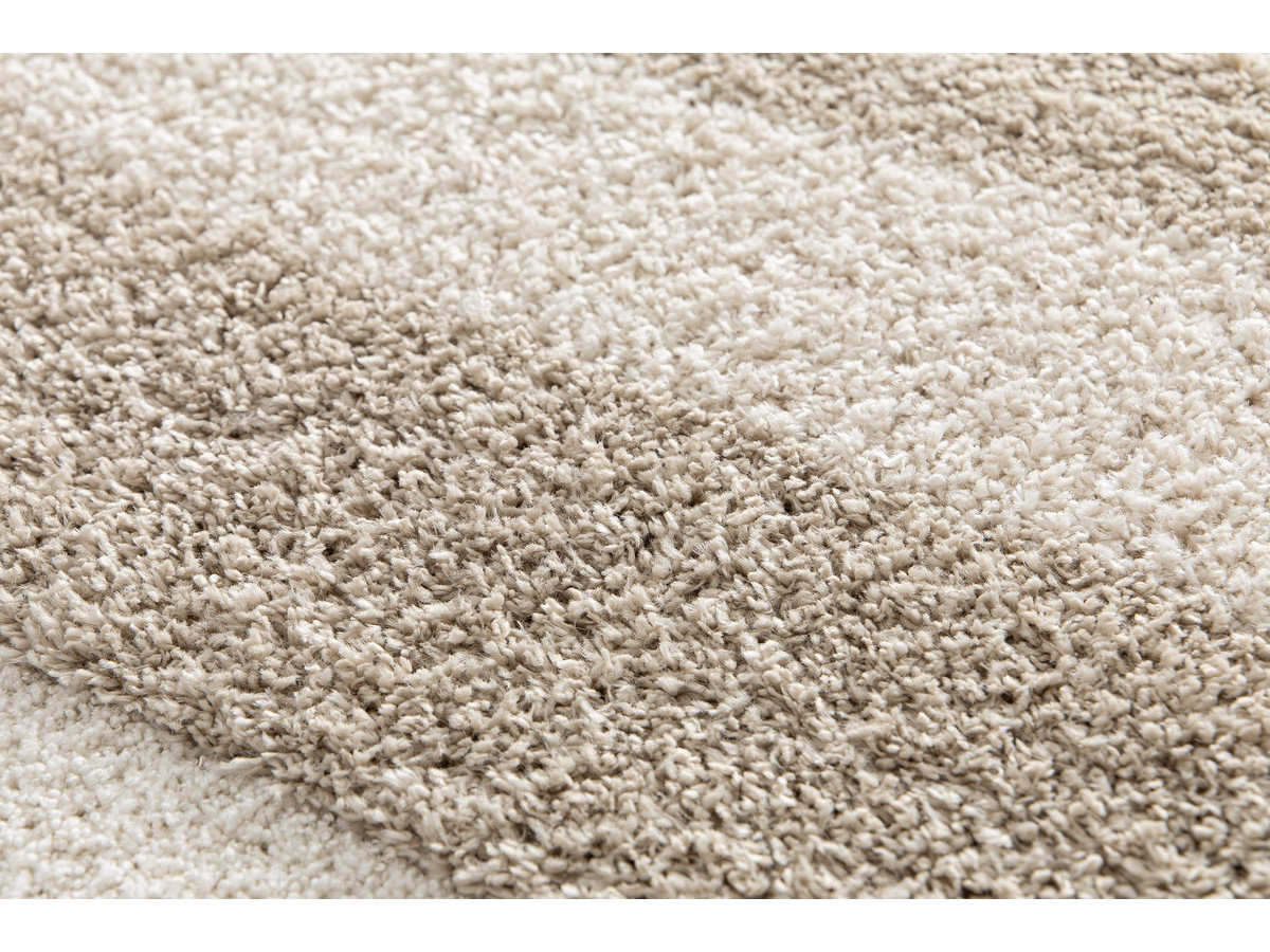 Tapis poils longs KARE motif graphique