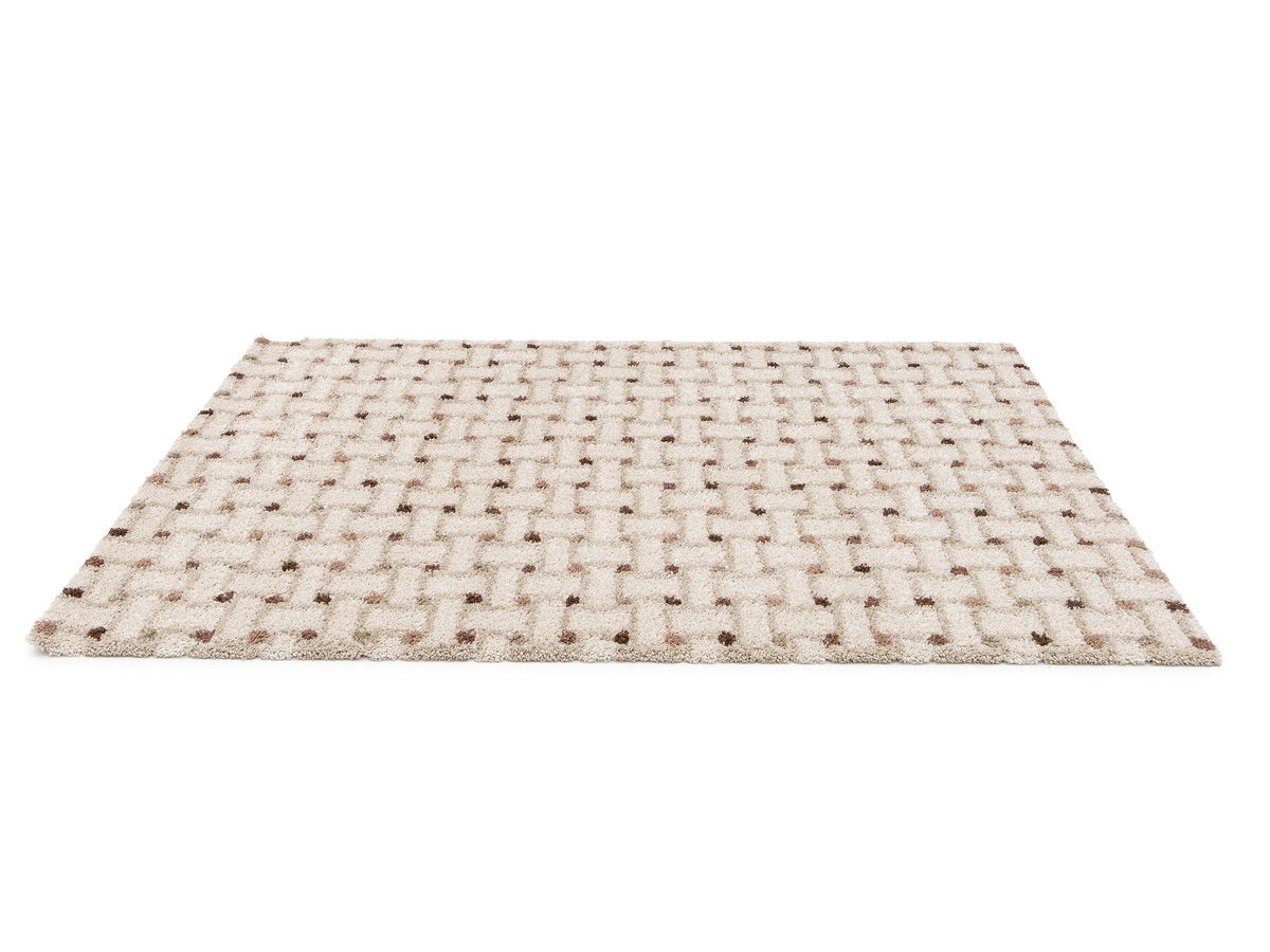 Vloerkleed met lange haren MIZAI grafisch motief
