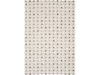 Tapis poils longs MIZAI motif graphique