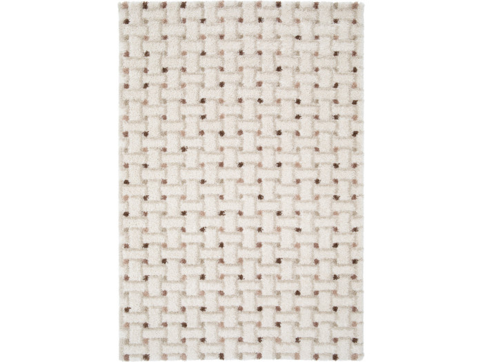 Tapis poils longs MIZAI motif graphique