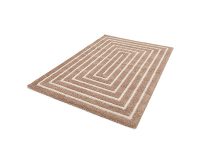 Tapis poils longs LYZZO motif graphique