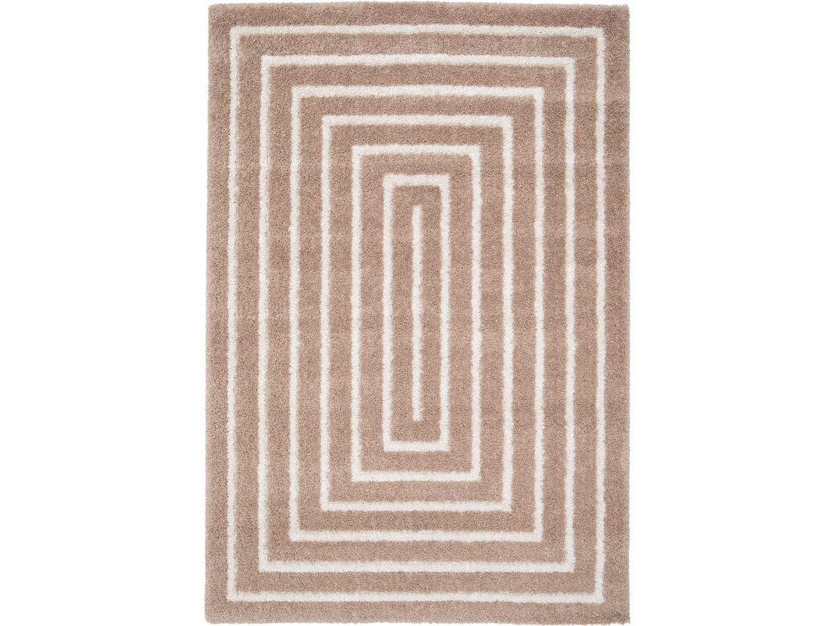 Tapis poils longs LYZZO motif graphique