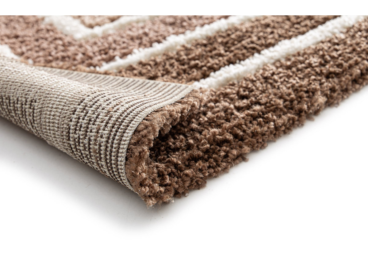 Tapis poils longs LYZZO motif graphique