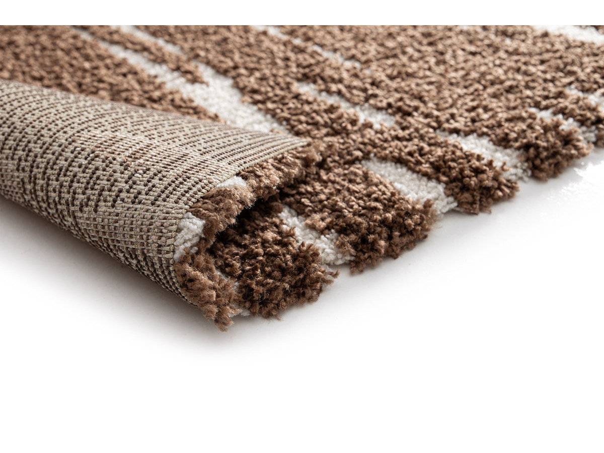 Tapis poils longs TAVARO motif abstrait