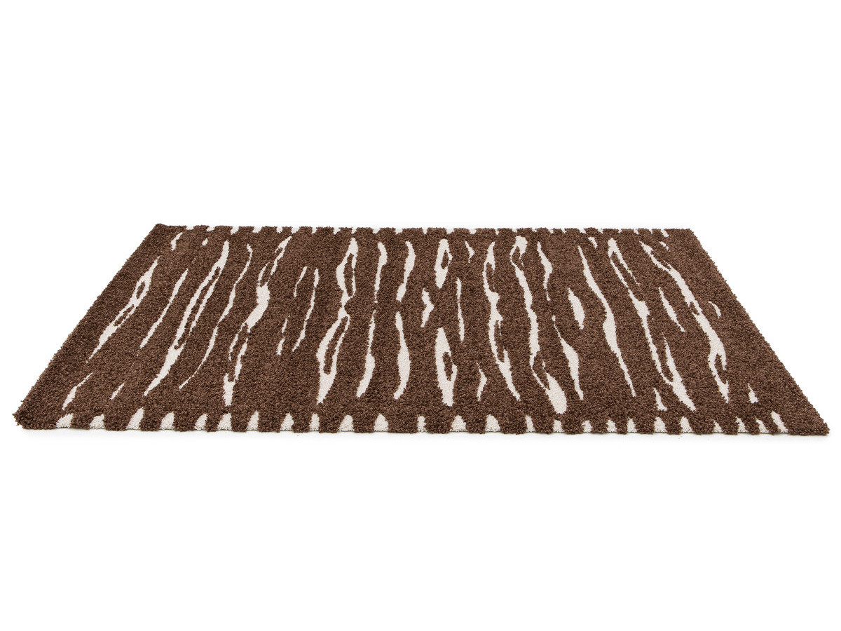 Tapis poils longs TAVARO motif abstrait