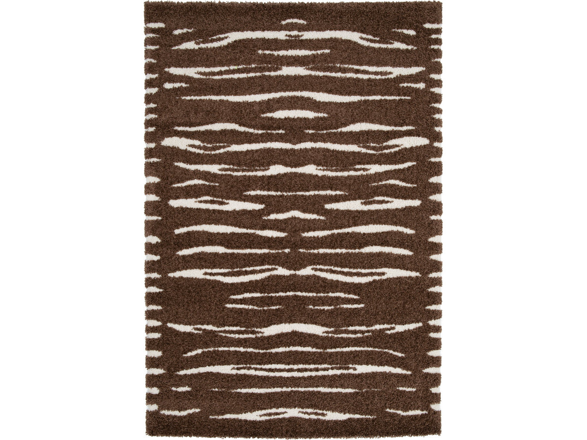 Tapis poils longs TAVARO motif abstrait
