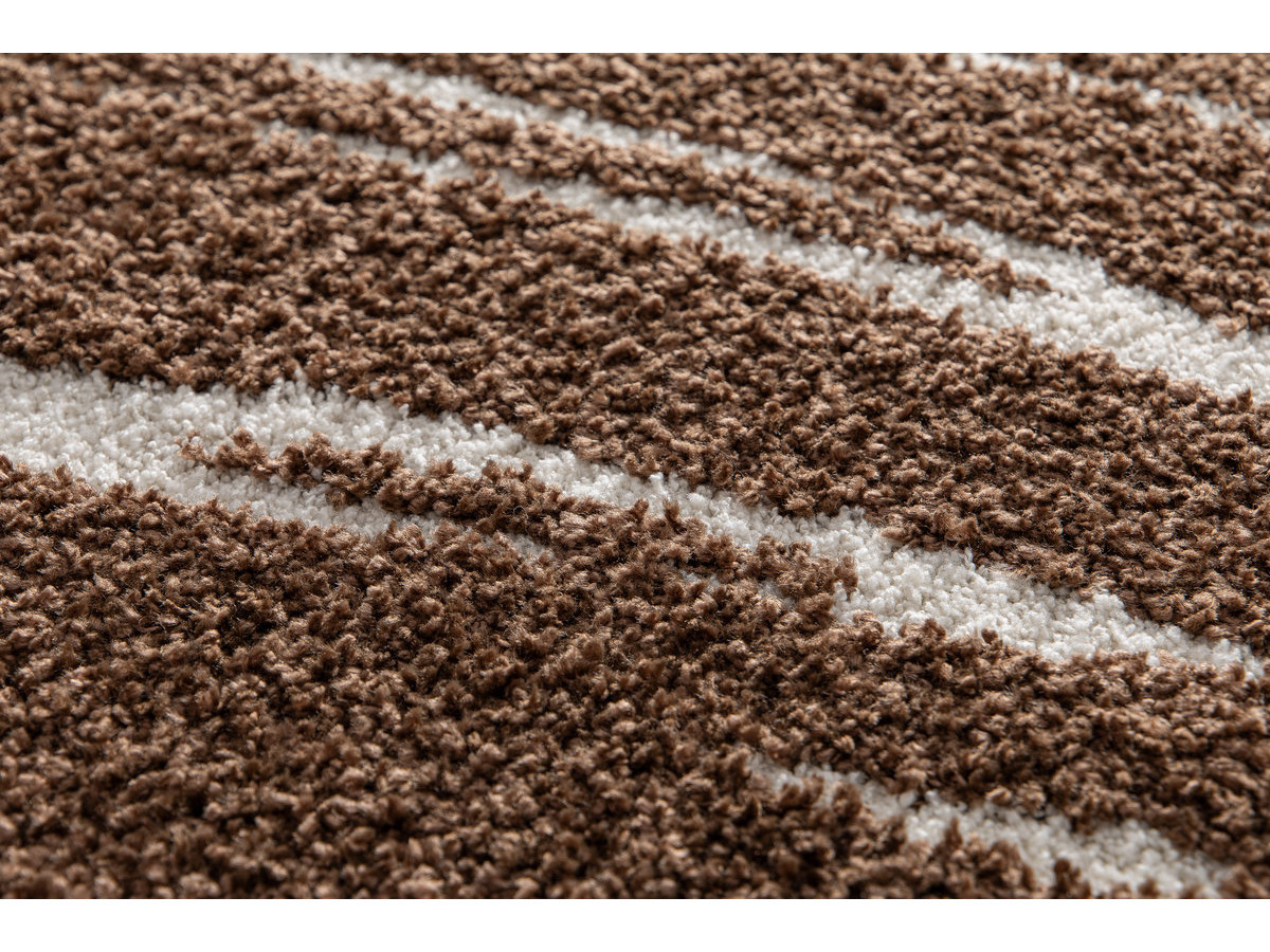 Tapis poils longs TAVARO motif abstrait