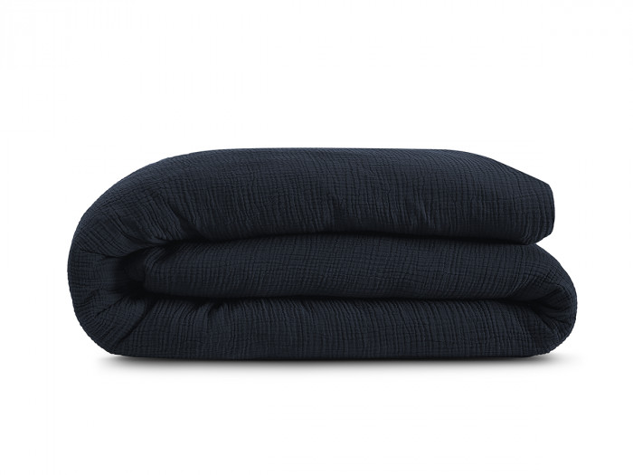 Parure de lit adulte en Gaze de coton HESTIA avec une housse de couette, taies d'oreiller