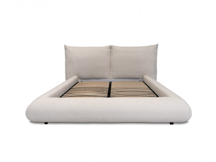 Lit bas JADEN tissu bouclette