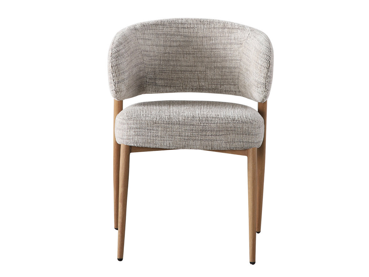 Lot de 2 chaises RHEA texturé taupe — vue 3