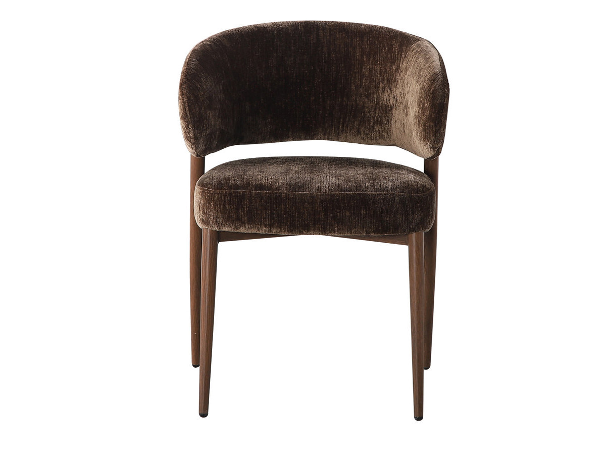 Lot de 2 chaises RHEA texturé marron — vue 3