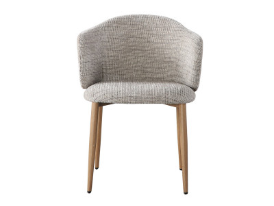 Lot de 2 chaises LETO tissu texturé