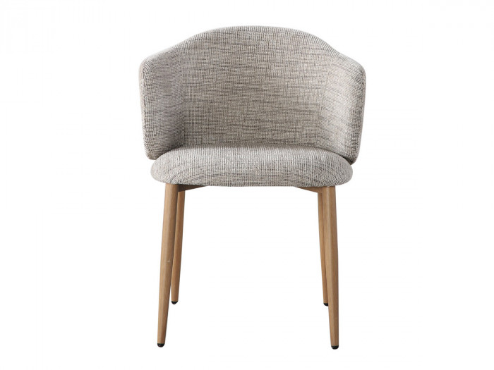 Lot de 2 chaises LETO tissu texturé