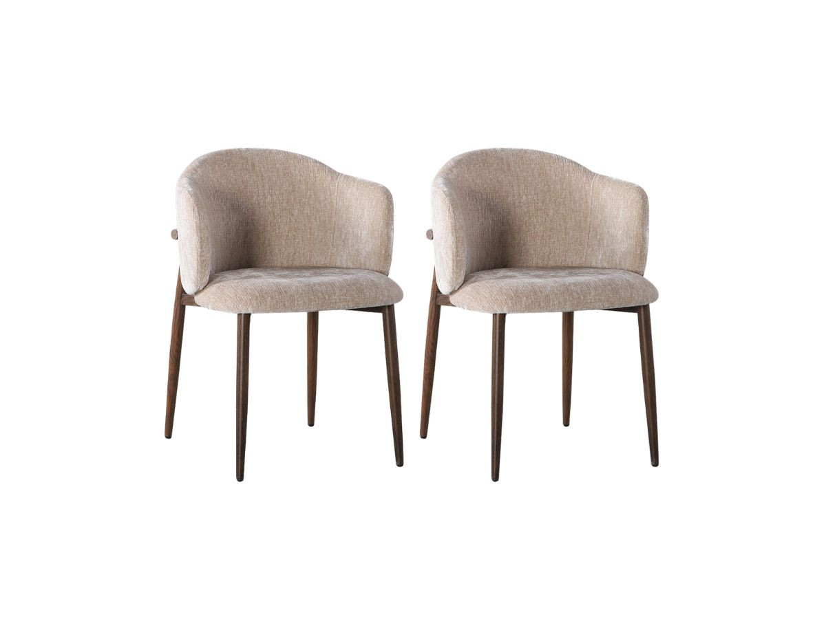 Lot de 2 chaises LETO texturé beige — vue 4