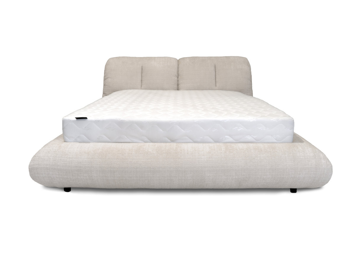 Lit bas FARO chenille beige — vue 6