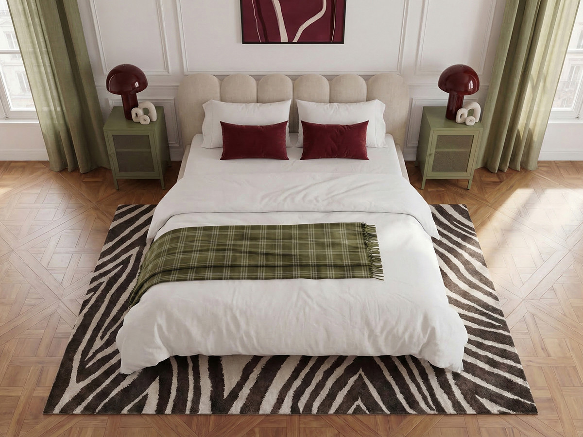 Lit bas BOBBY chiné beige — vue 6