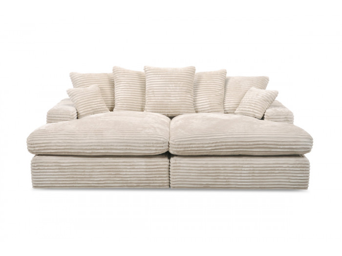 Canapé loveseat NEVADA gros côtelé doux