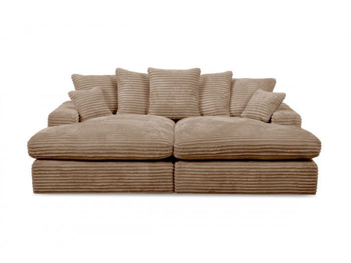 Canapé loveseat NEVADA gros côtelé doux