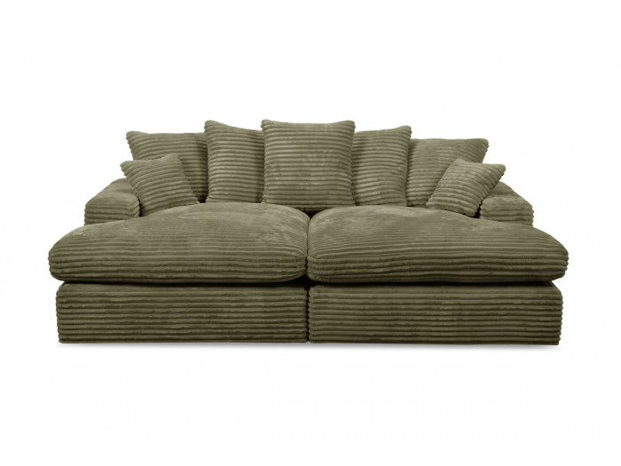 Canapé loveseat NEVADA gros côtelé doux