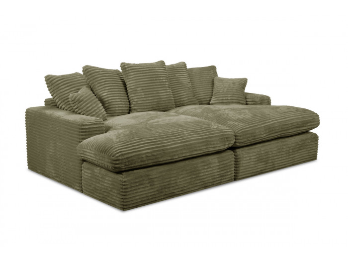 Canapé loveseat NEVADA gros côtelé doux