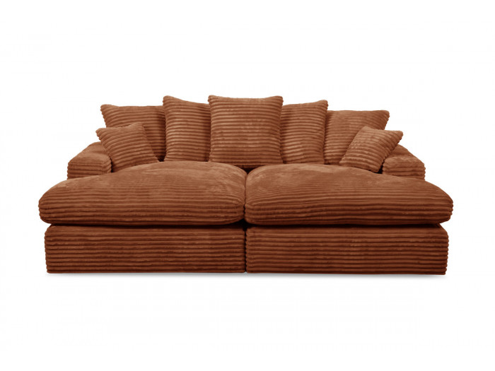 Canapé loveseat NEVADA gros côtelé doux