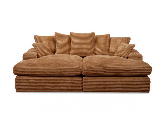 Canapé loveseat NEVADA gros côtelé doux