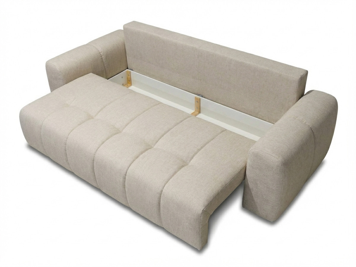 Canapé 3 places convertible ROXELANE tissu chiné
