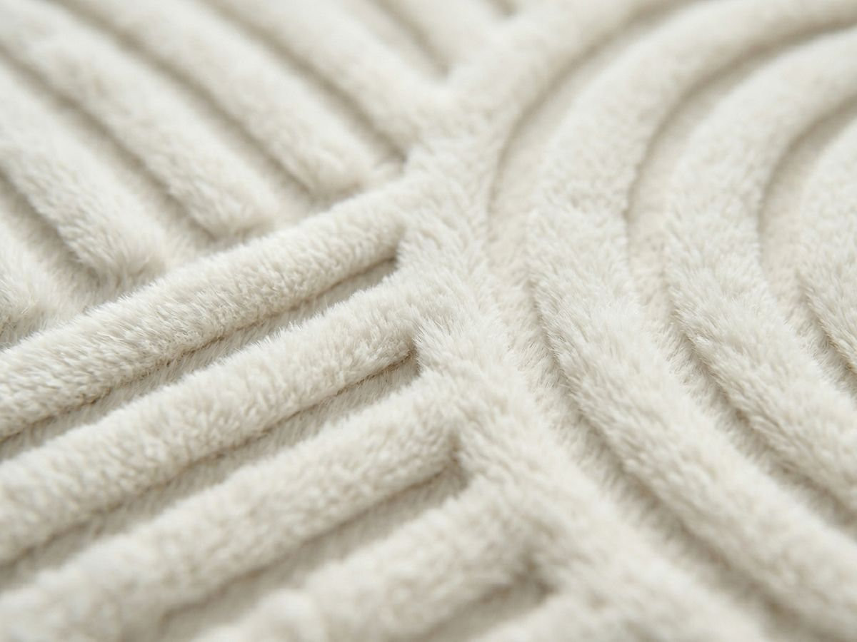 Tapis poils longs NELLY motif graphique — vue 4