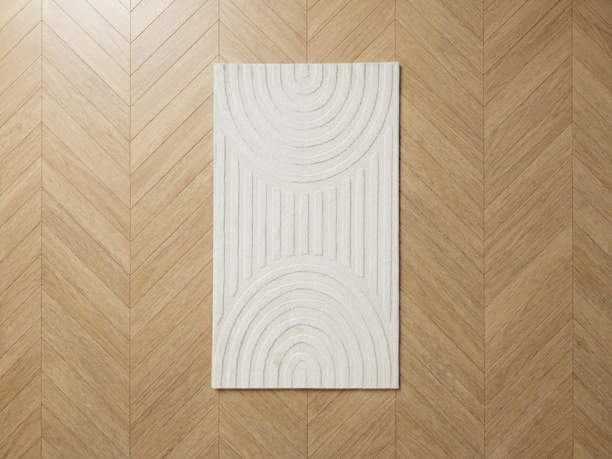 Tapis poils longs NELLY motif graphique — vue 5