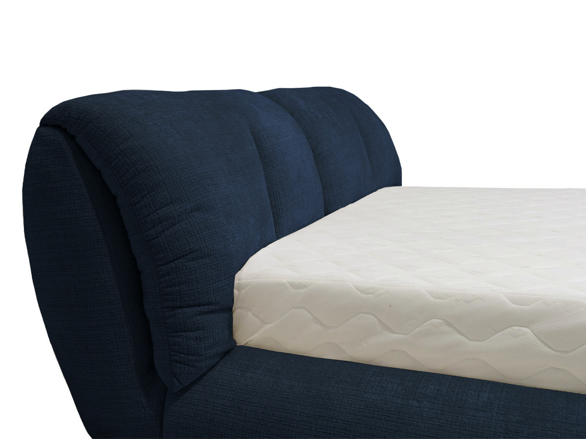 Lit bas FARO chenille bleu — vue 6