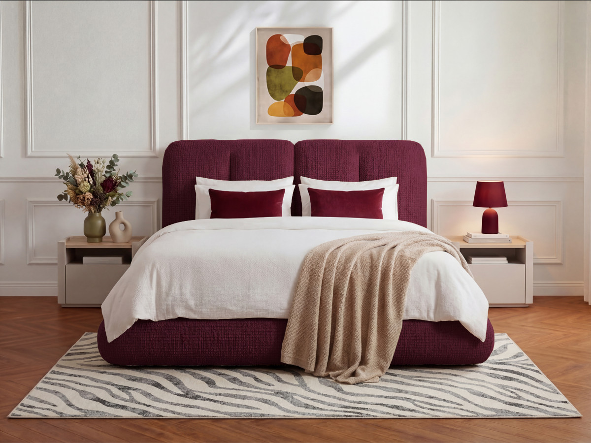 Lit bas FARO tissu chenille