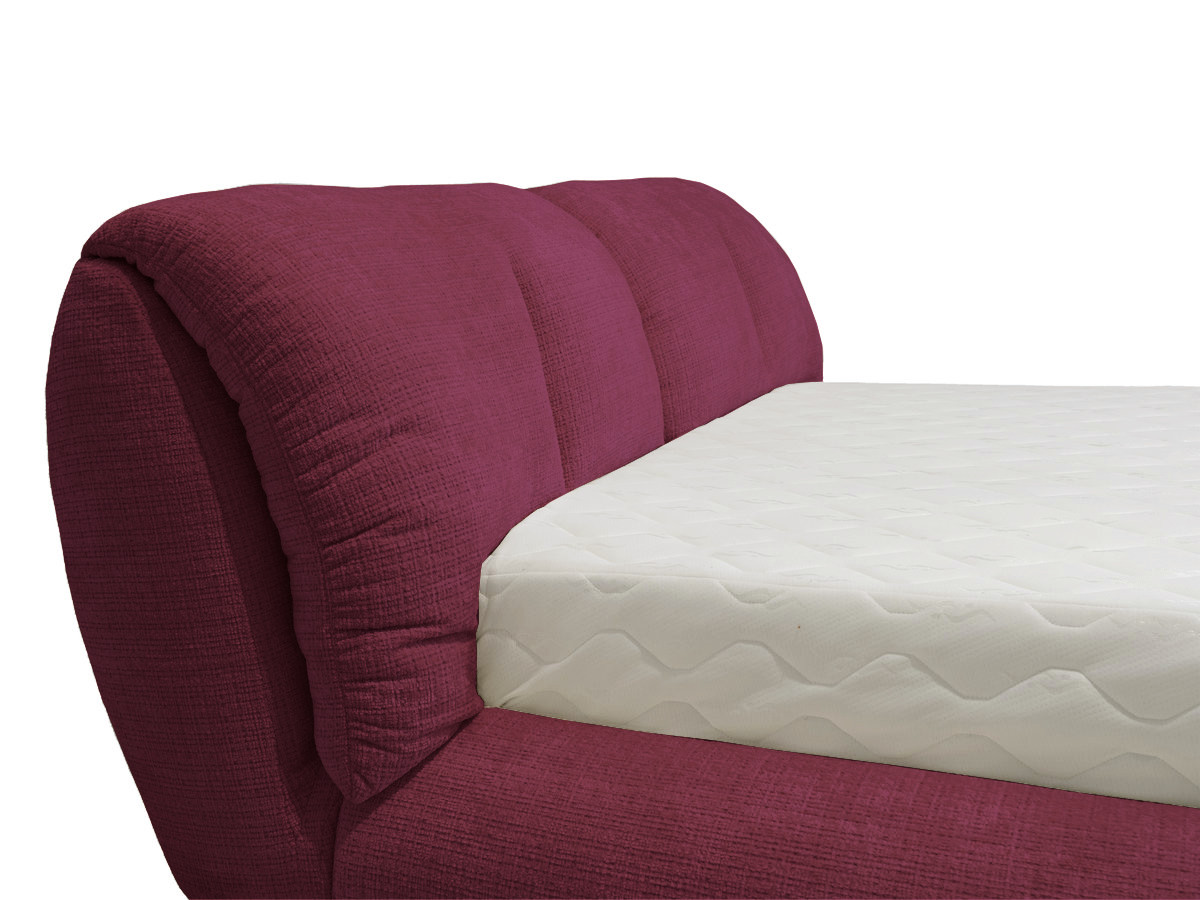 Lit bas FARO chenille rouge — vue 6