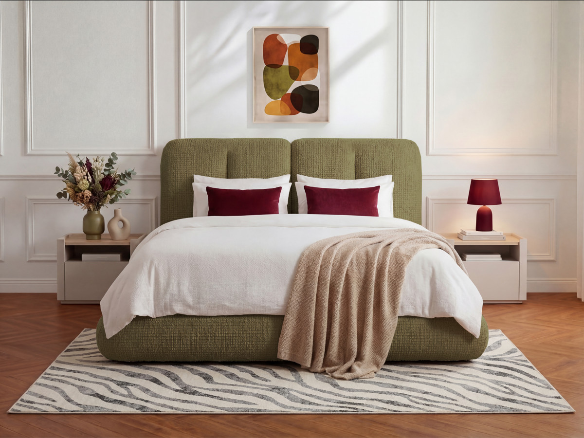 Lit bas FARO chenille vert