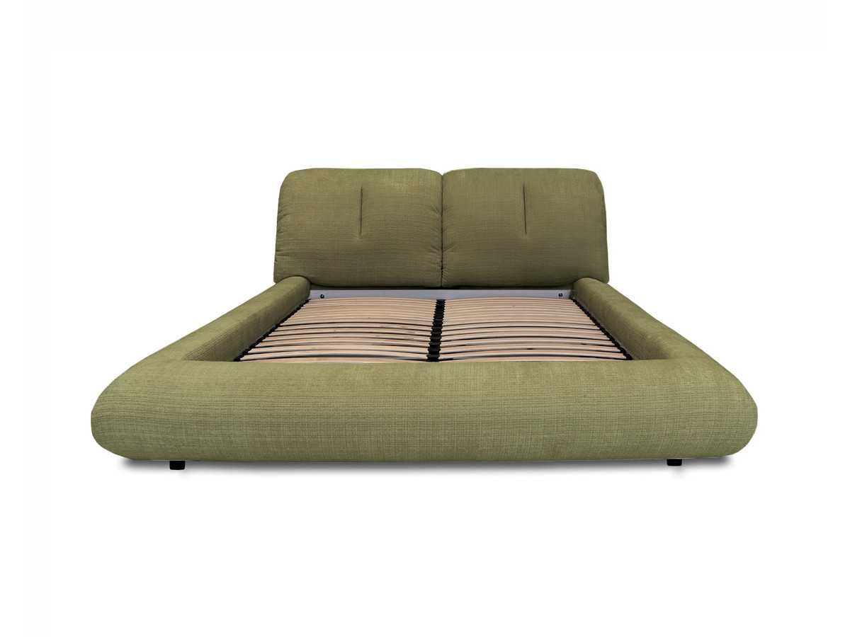 Lit bas FARO chenille vert — vue 3