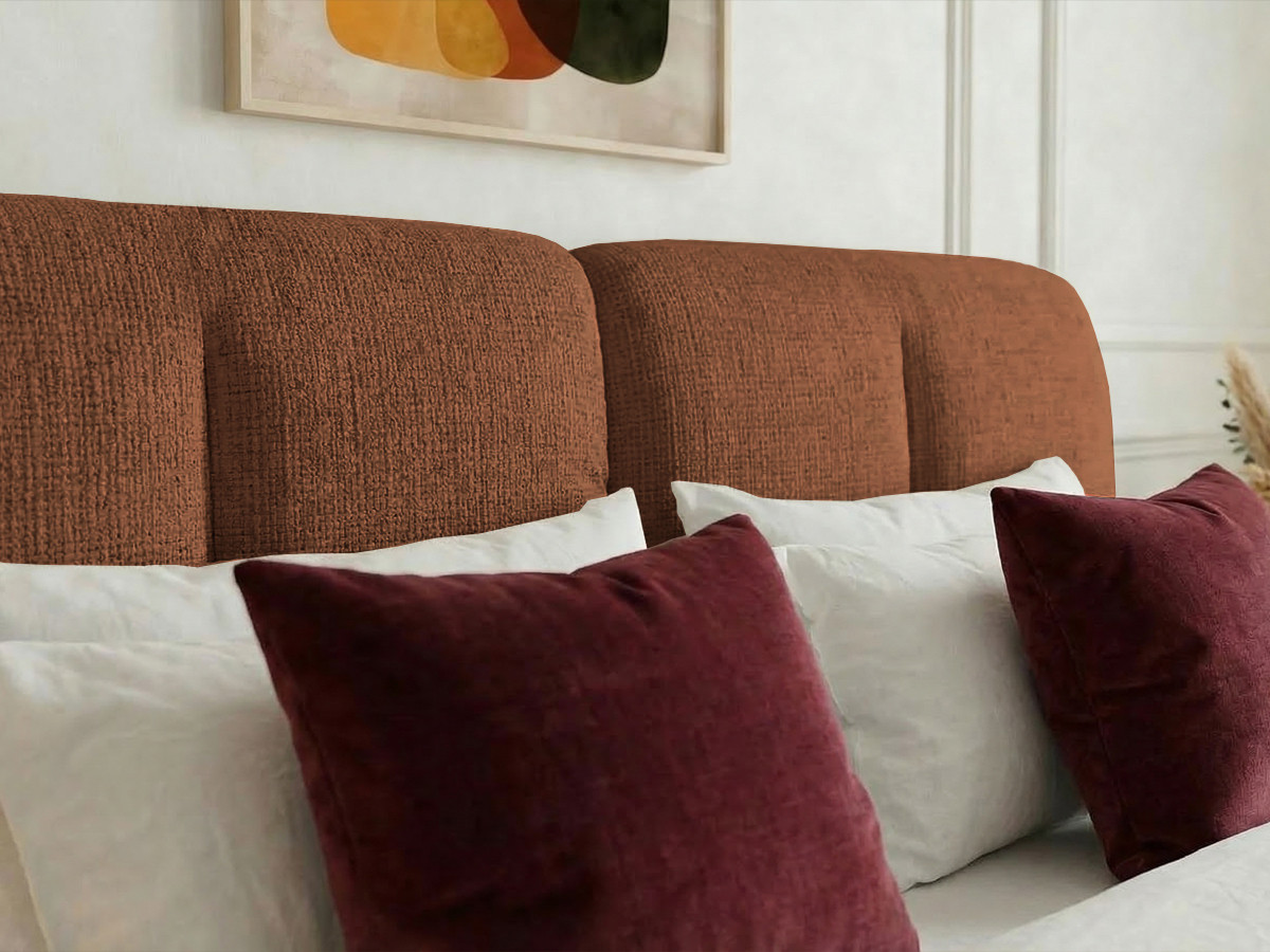 Lit bas FARO chenille orange — vue 4