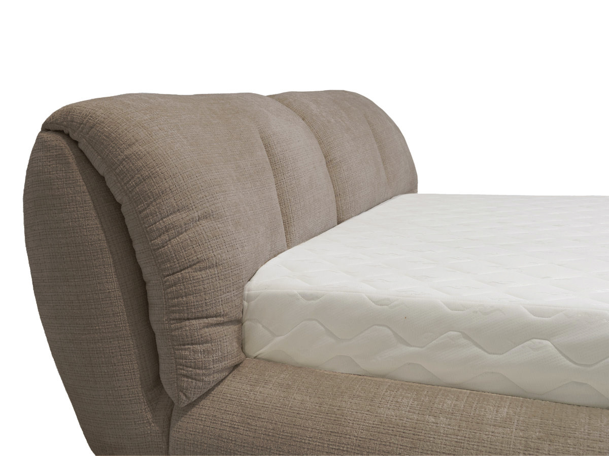 Lit bas FARO chenille taupe — vue 6