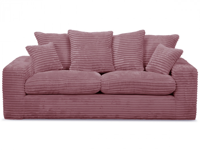 Canapé droit fixe 2 places NEVADA gros côtelé doux