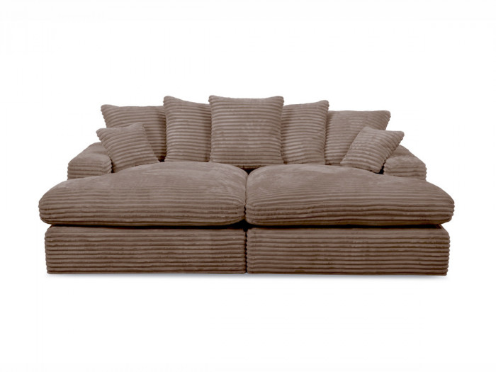 Canapé loveseat NEVADA gros côtelé doux