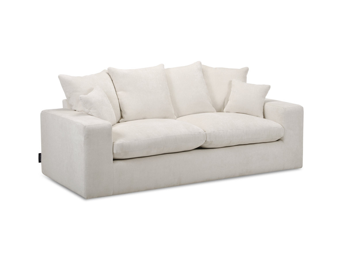 Sofa prosta 2-osobowa nierozkładana NEVADA, gładka tkanina