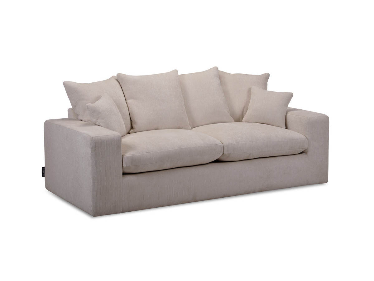 Sofa prosta 2-osobowa nierozkładana NEVADA, gładka tkanina
