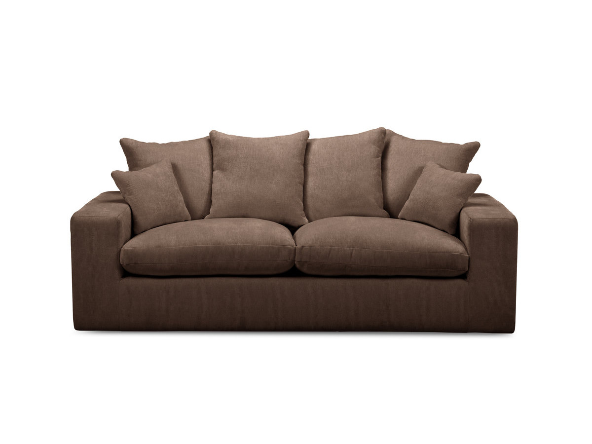 Sofa prosta 2-osobowa nierozkładana NEVADA, gładka tkanina
