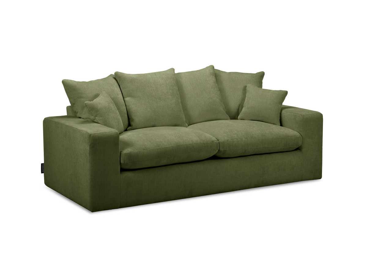 Sofa prosta 2-osobowa nierozkładana NEVADA, gładka tkanina