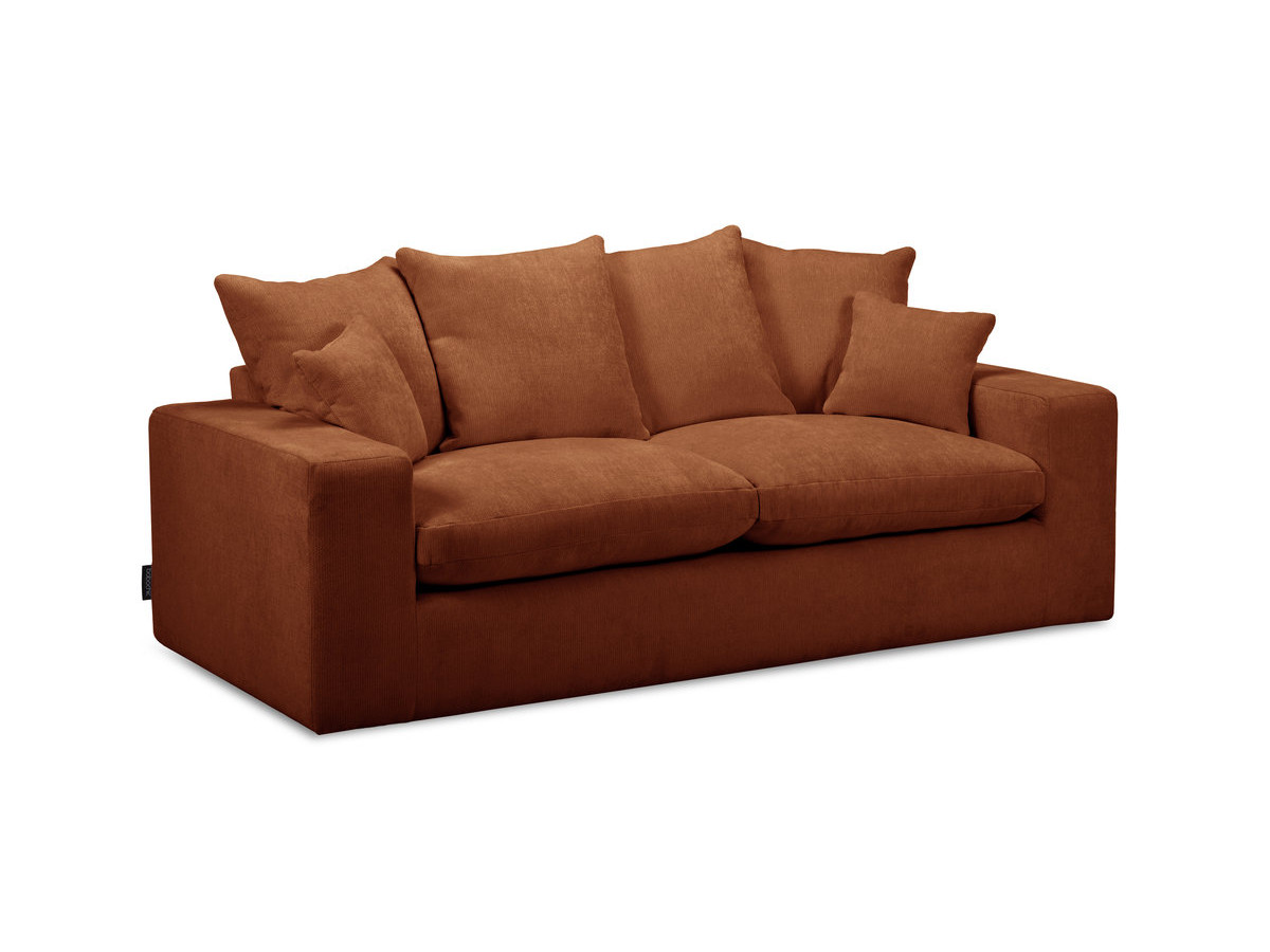 Sofa prosta 2-osobowa nierozkładana NEVADA, gładka tkanina