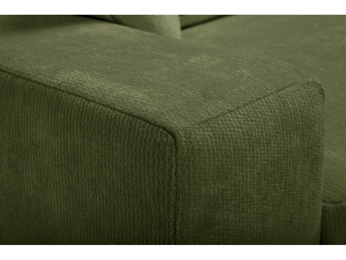 Canapé droit 2 places NEVADA chenille vert — vue 5