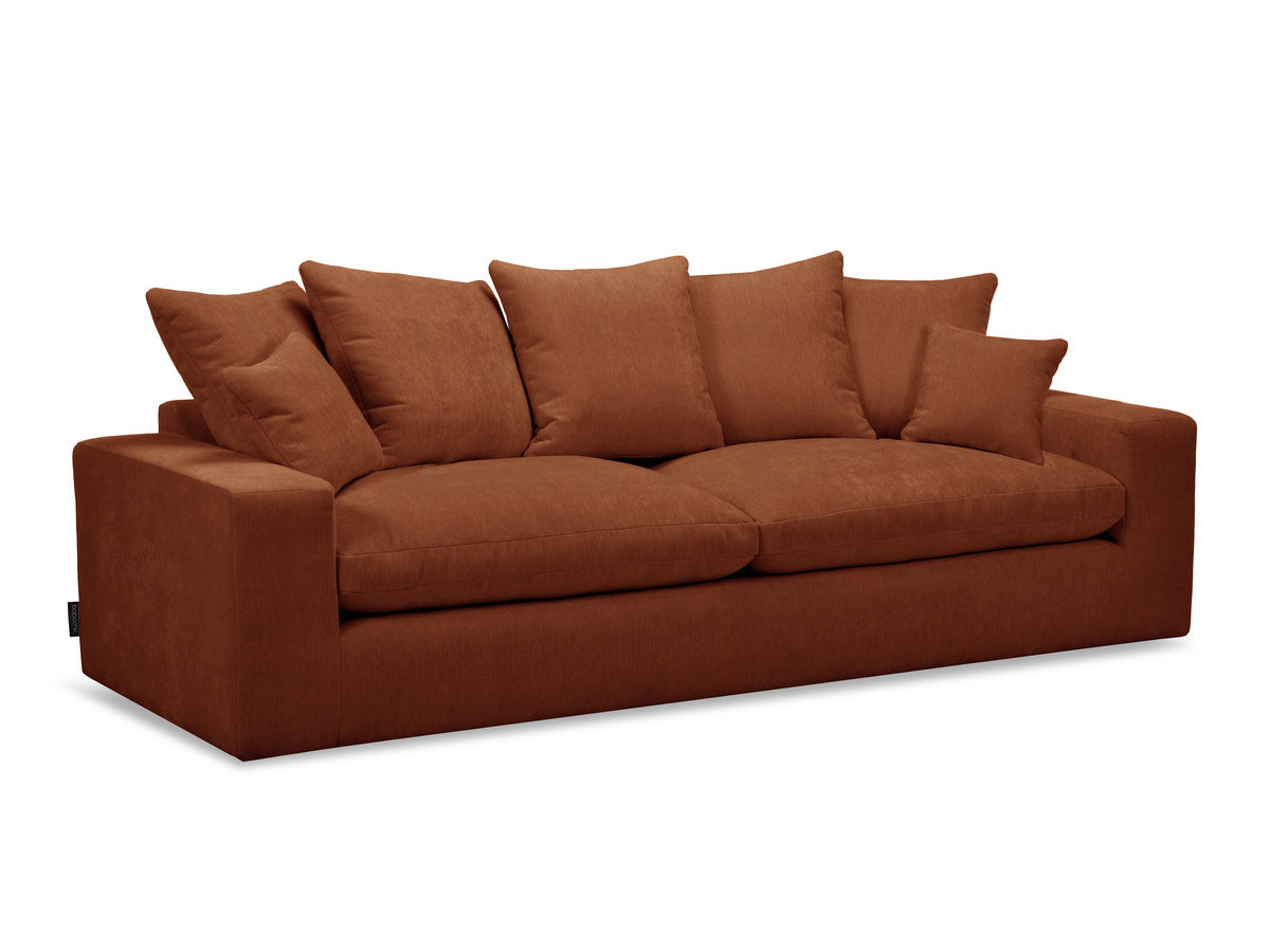 Sofa prosta 3-osobowa nierozkładana NEVADA gładka tkanina