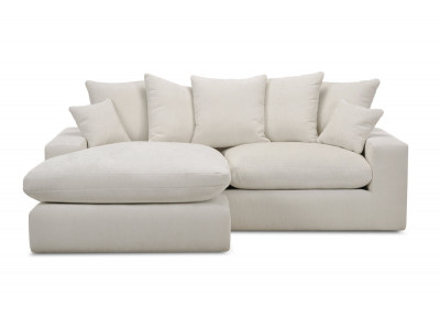 Canapé d'angle réversible compact NEVADA tissu chenille