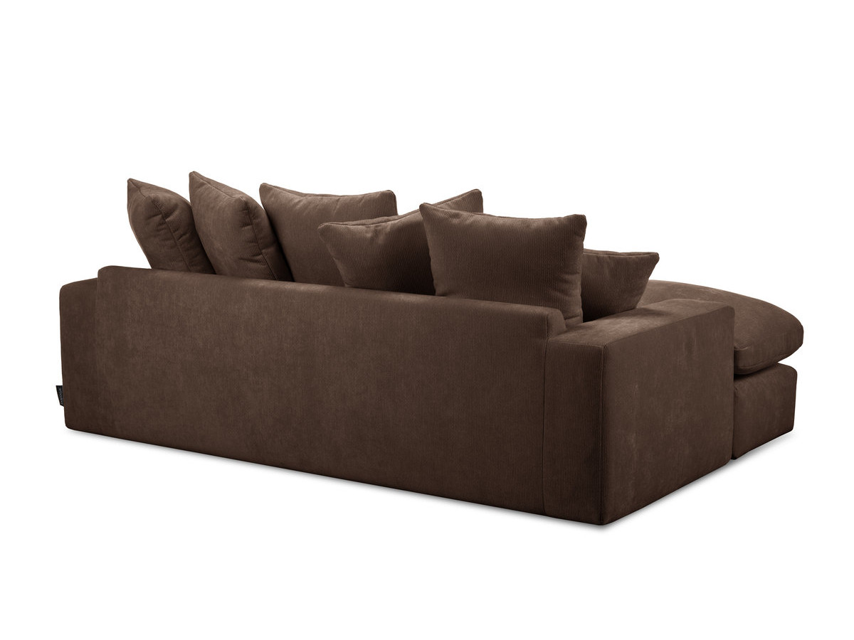 Canapé d'angle réversible compact NEVADA tissu lisse