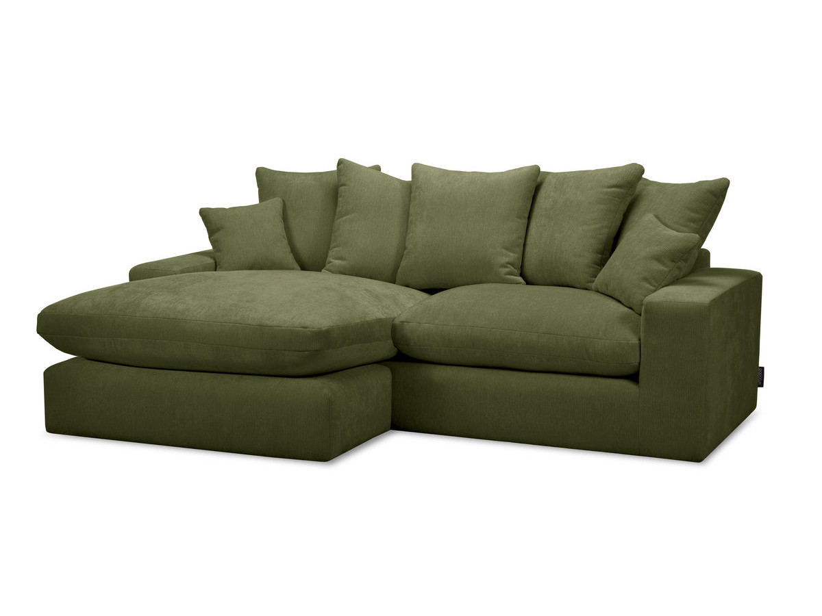 Canapé d'angle réversible compact NEVADA tissu lisse