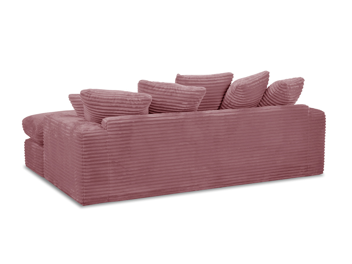 3-zits love seat NEVADA met diepe zitting in zachte grove ribstof