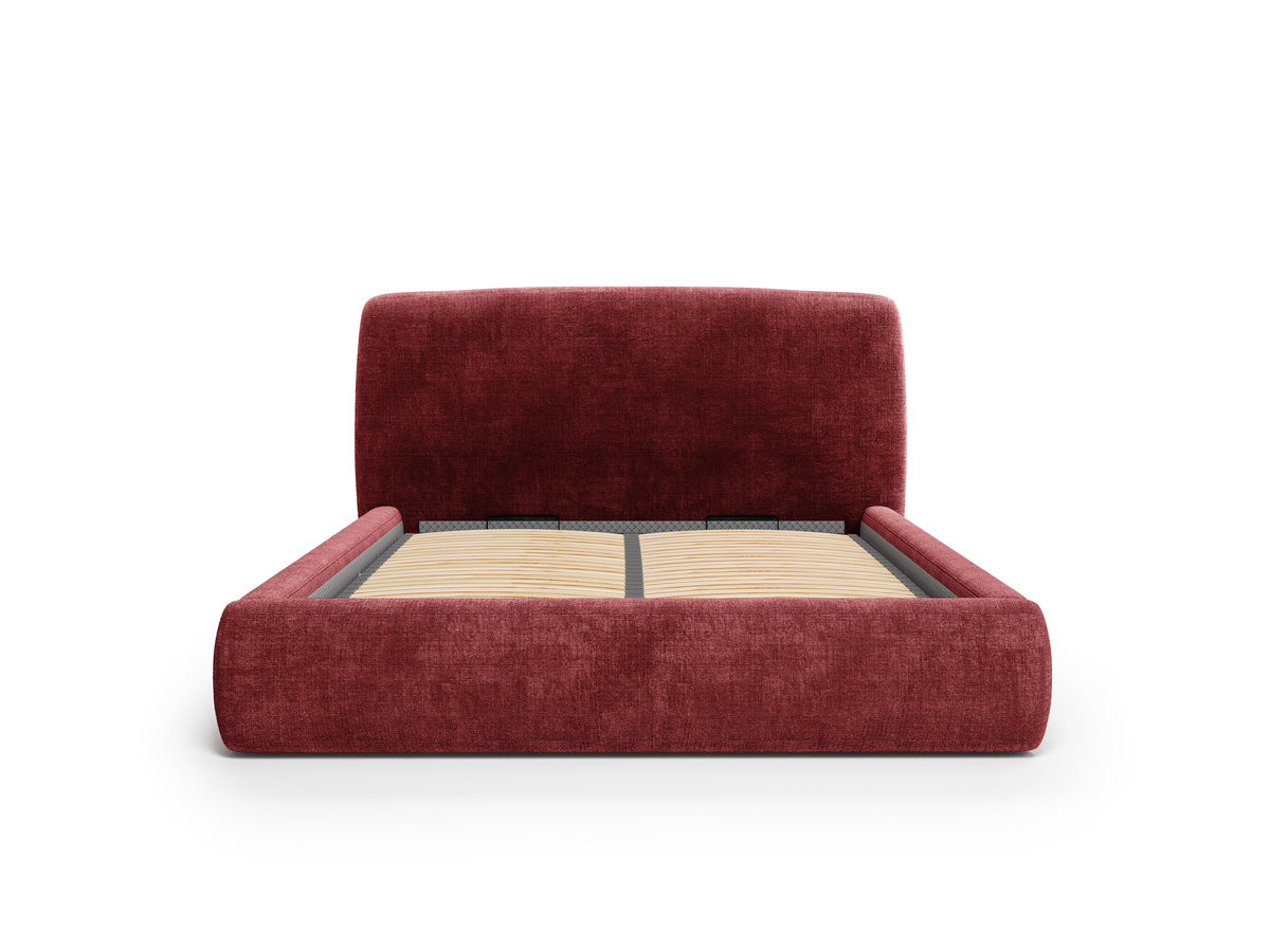 Boxspringbed ELIXA met opbergruimte in getextureerde stof